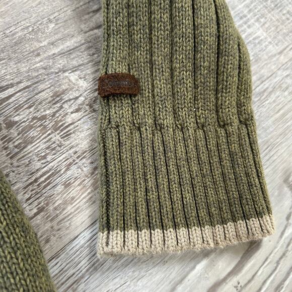 Columbia Men’s Olive Green Cotton Sweater XXL Ribbed Knit Pullover Outdoors - Picture 2 of 8